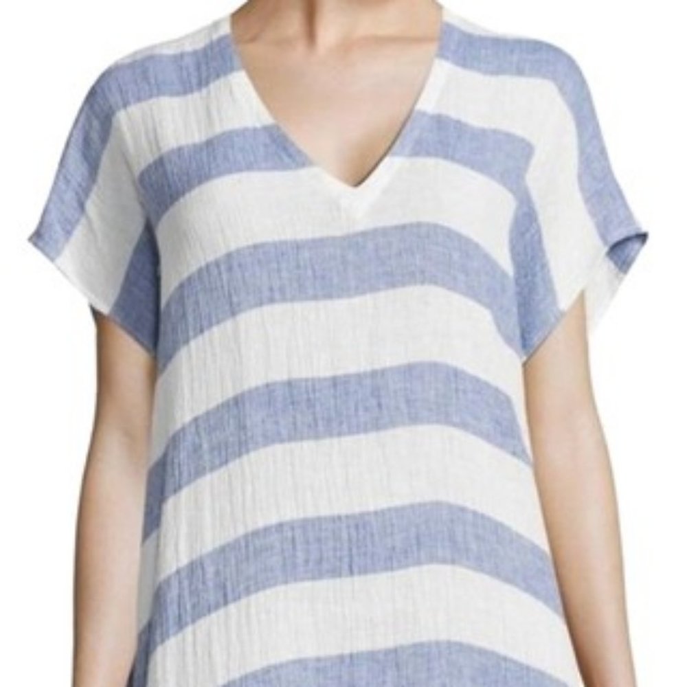 Eileen Fisher Linen Dress Tunic Cover-up OS